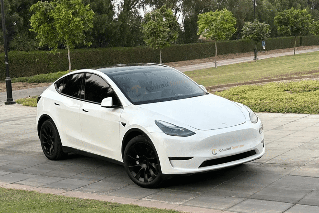 Tesla Y With Driver Dubai