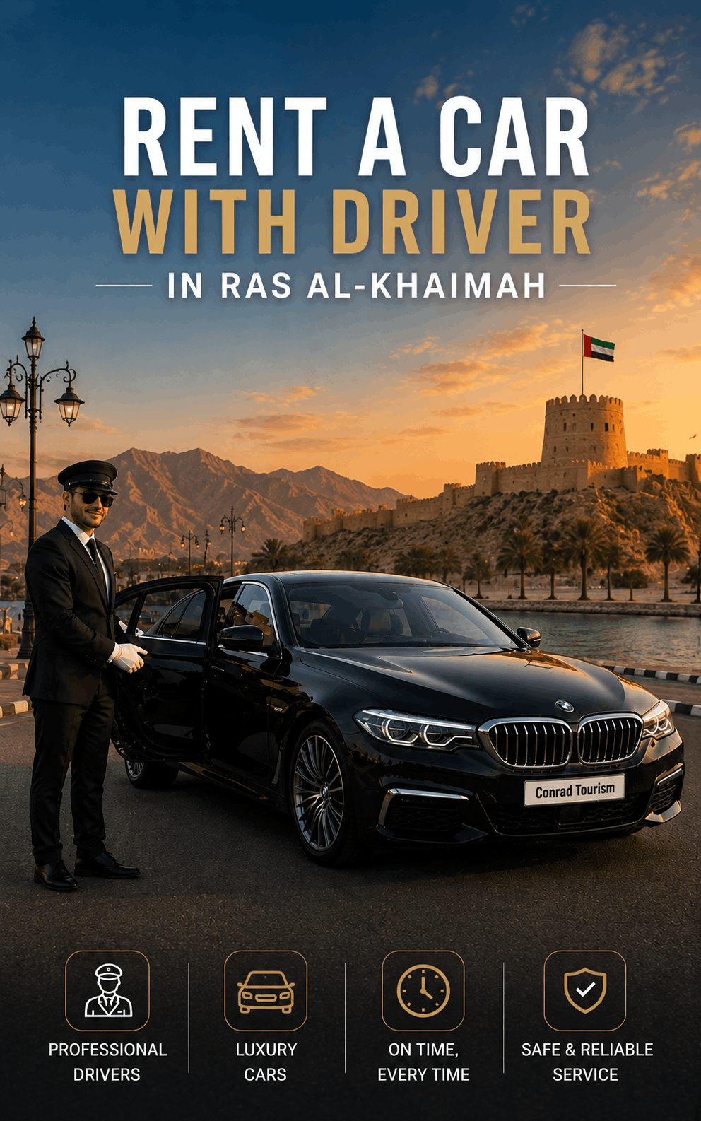 Rent a Car with driver in Ras Al Khaimah